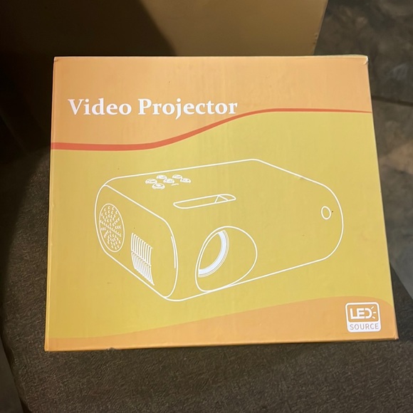 Mini Video projector has all connectors needed i even bought a 49$ hdmi adapter